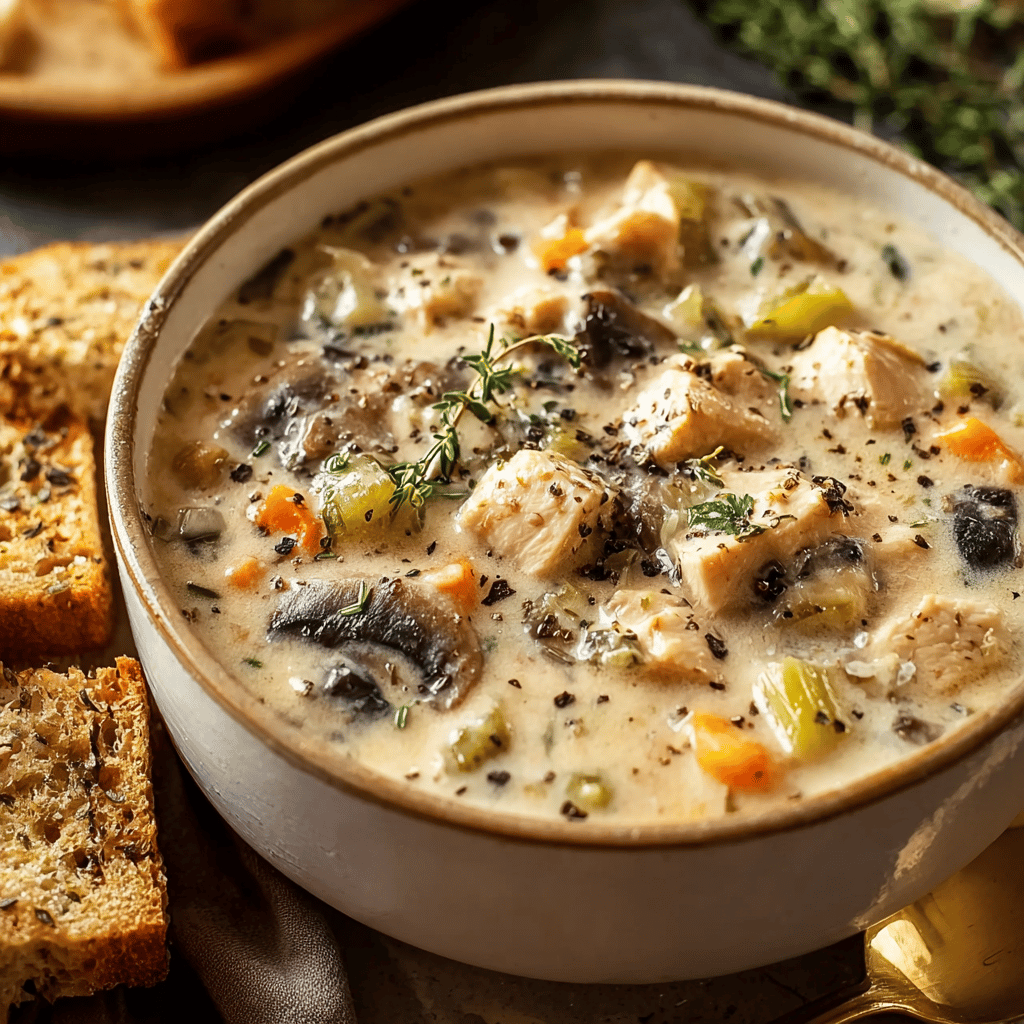 Chicken Mushroom Wild Rice Soup