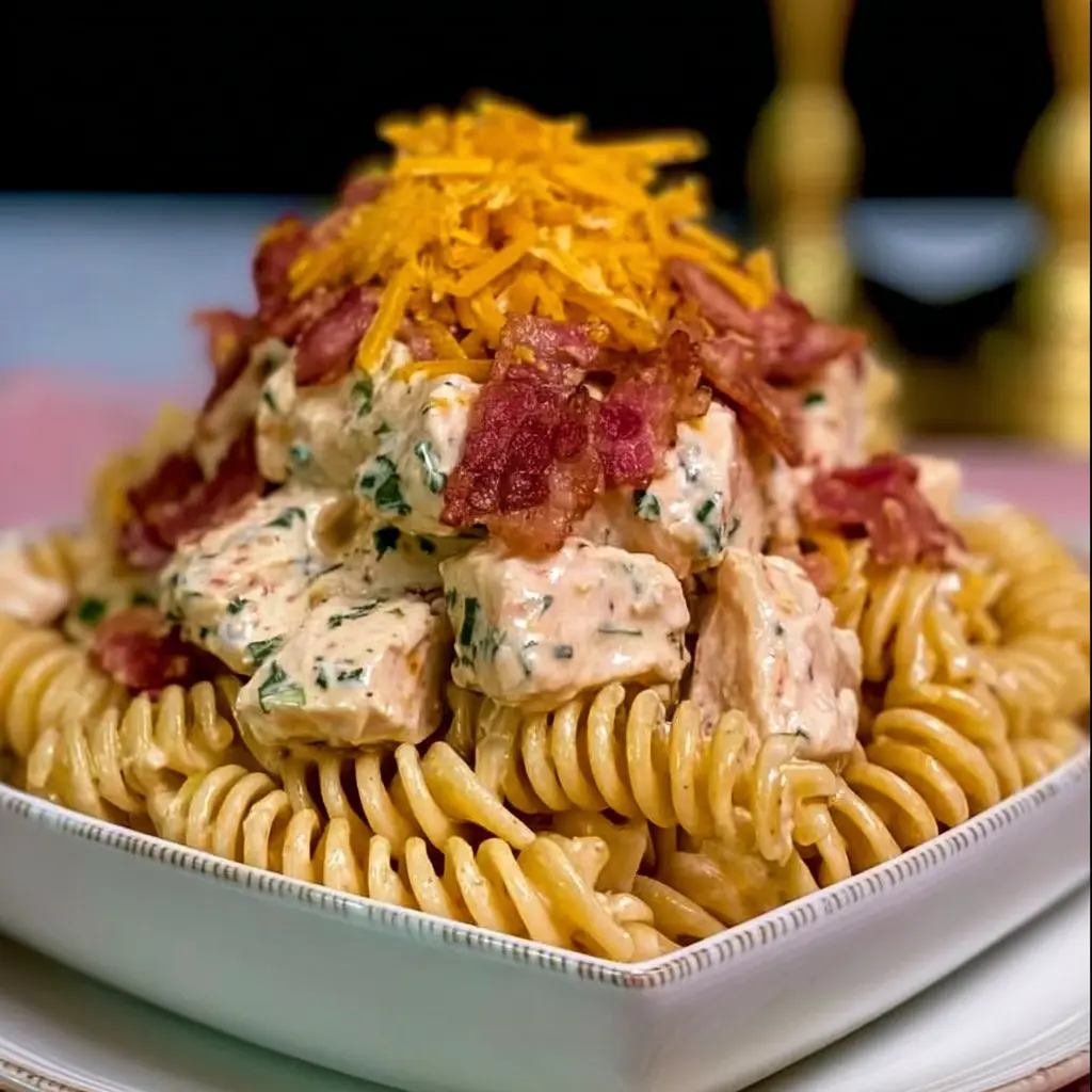Authentic Chicken Bacon Ranch Pasta Recipe