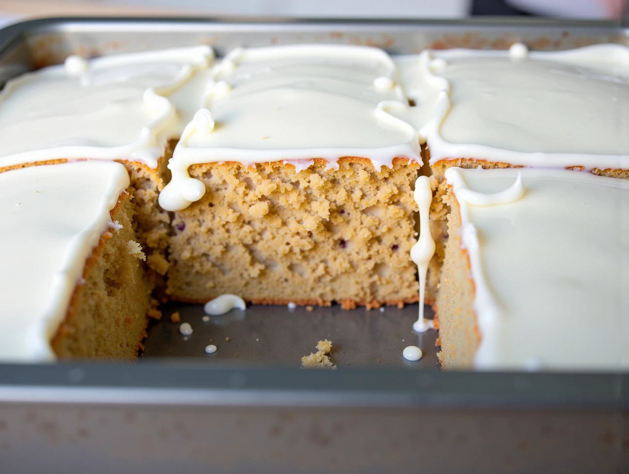 Cinnamon Roll Poke Cake